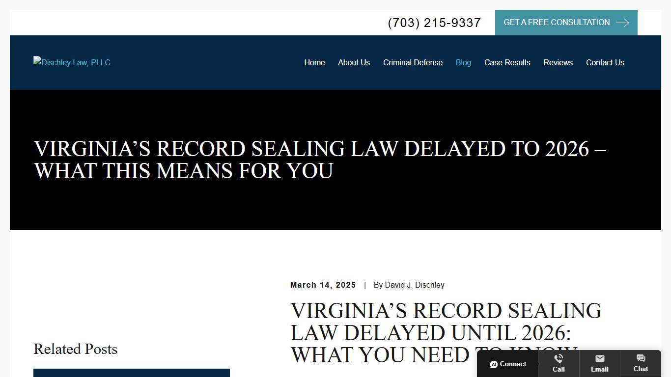Virginia Record Sealing Law Delayed to 2026 Who is Eligible & How to Prepare